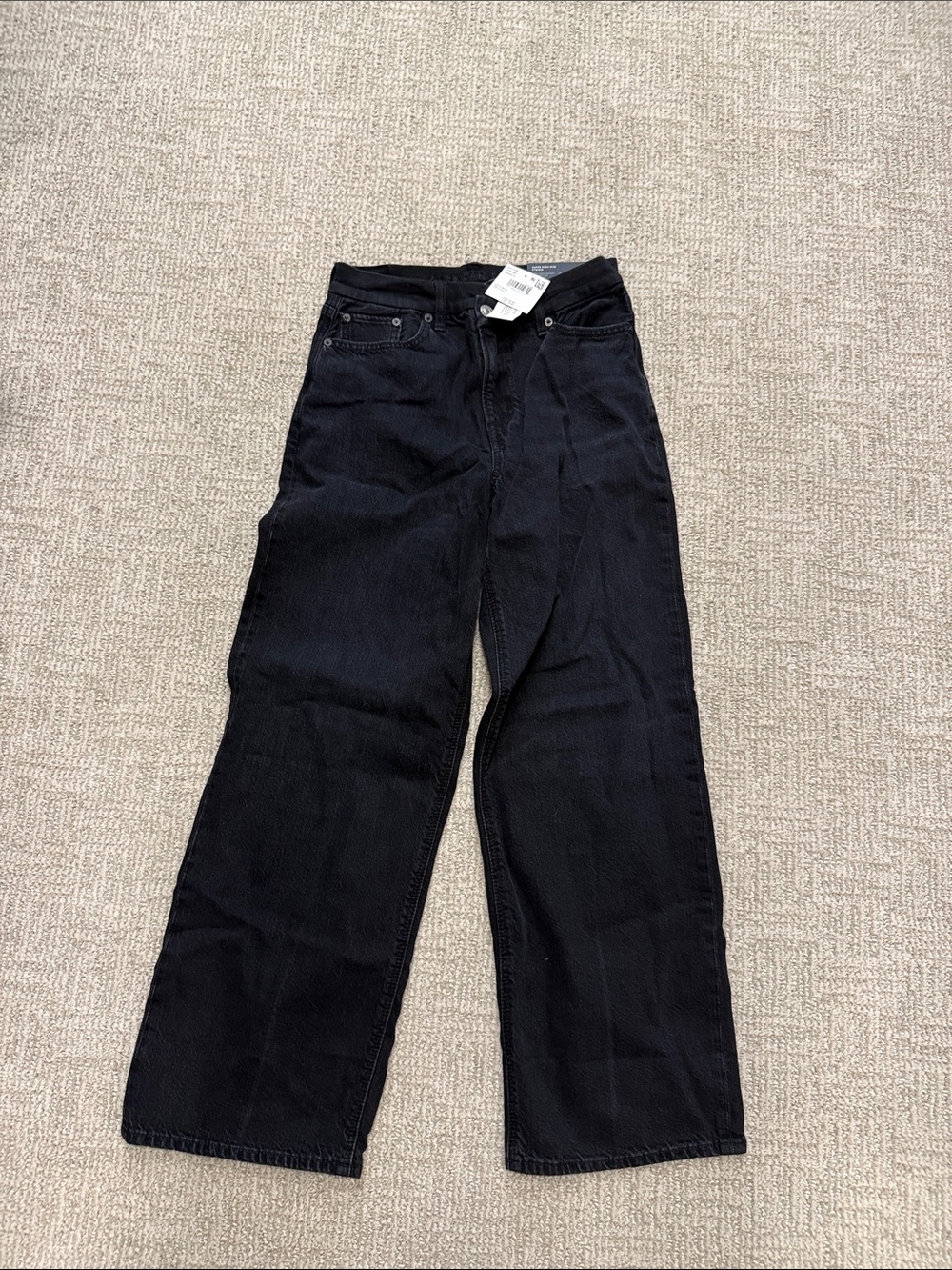 American Eagle Outfitters Black Wide-Leg Jeans